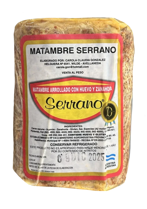 MATAMBRE DE CARNE SERRANO