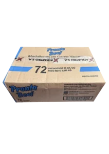 HAMBURGUESA PRONTO BEEF x72un.