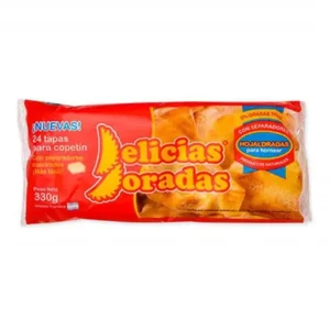 TAPAS DE COPETIN DELICIAS DORADA 330 gr x 24 unid